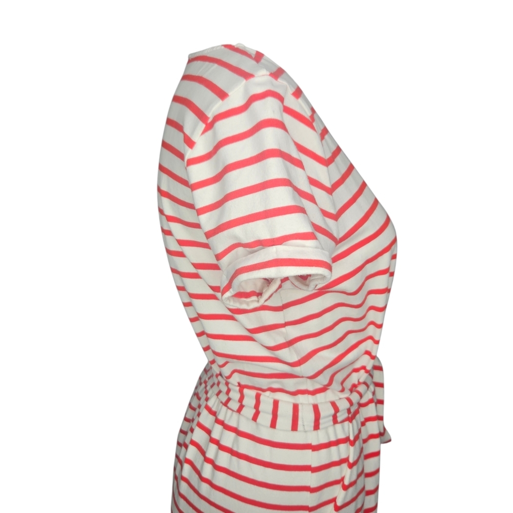 Boden Hallie Jersey Red White Striped Dress Sz 8 Nautical Coastal Preppy - Picture 5 of 13